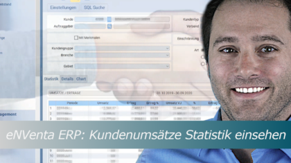 eNVenta-ERP-Kundenumsätze Statistik einsehen