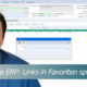eNVenta ERP - Links in Favoriten speichern